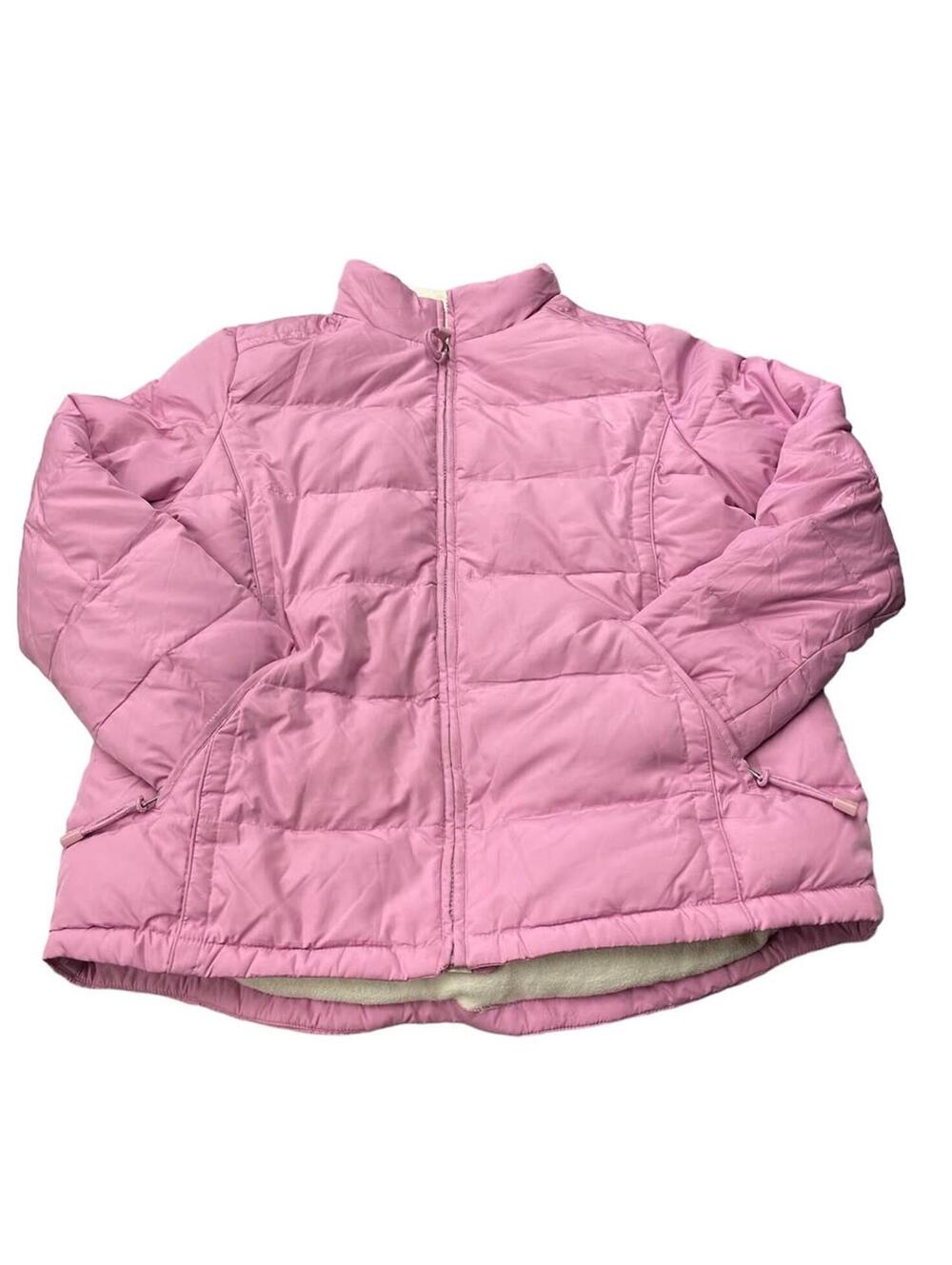 Athletech Ladies Down Filled Puffer Jacket Size Large Pretty In Pink